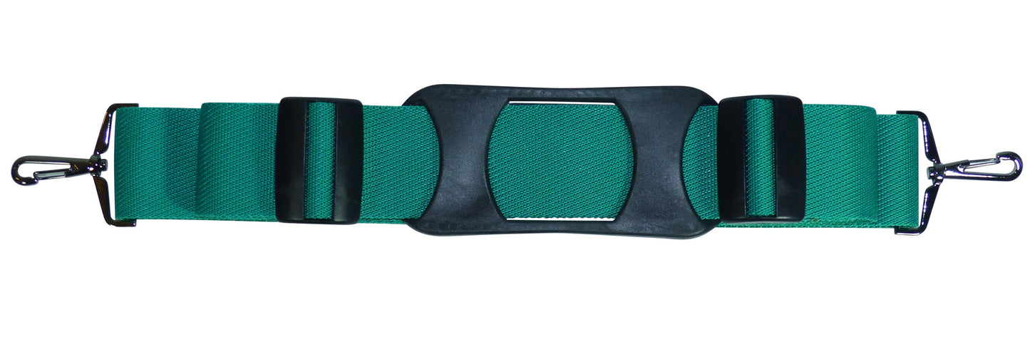Benristraps 50mm Bag Strap with Metal Buckles and Shoulder Pad, 175cm in emerald
