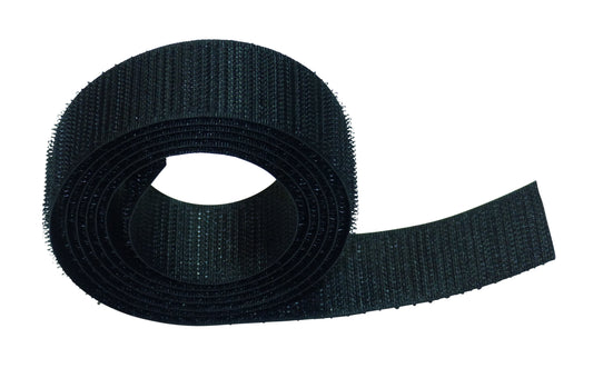Benristraps 25mm sewable hook and loop tape (2 metres) hook only in black
