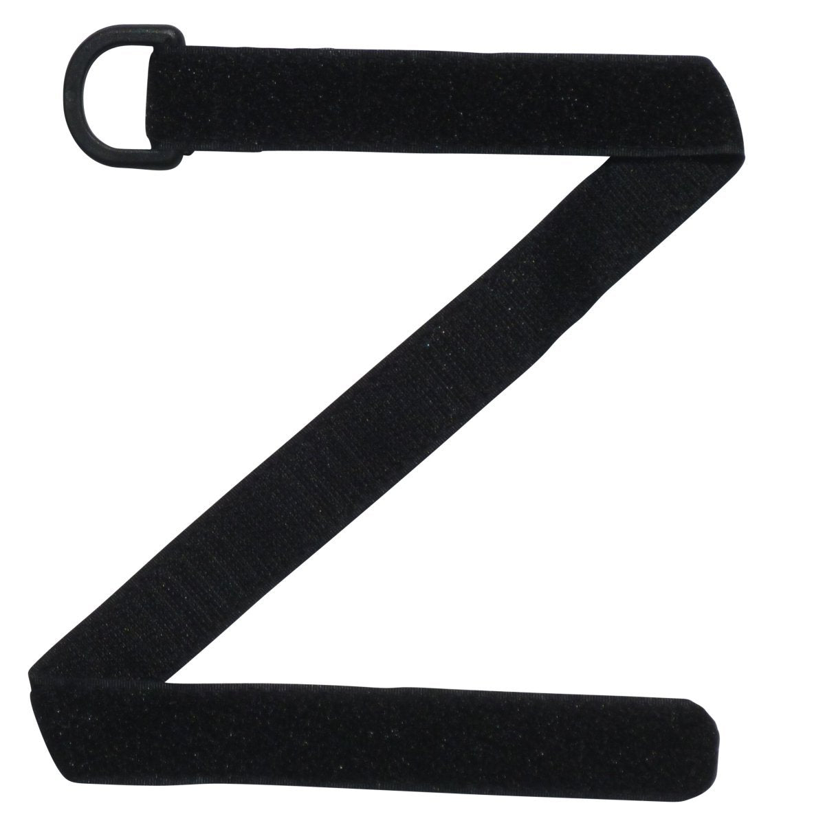 Benristraps 25mm back to back hook & loop strap in black with D ring (pair) 
