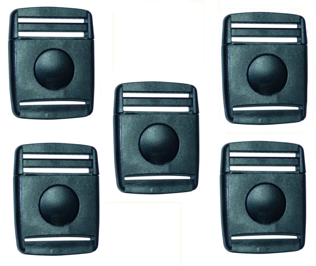 Benristraps 38mm button centre release buckle (pack of 5)