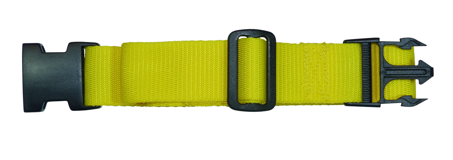 Benristraps 38mm Webbing Strap with Quick Release & Length-Adjusting Buckles in yellow