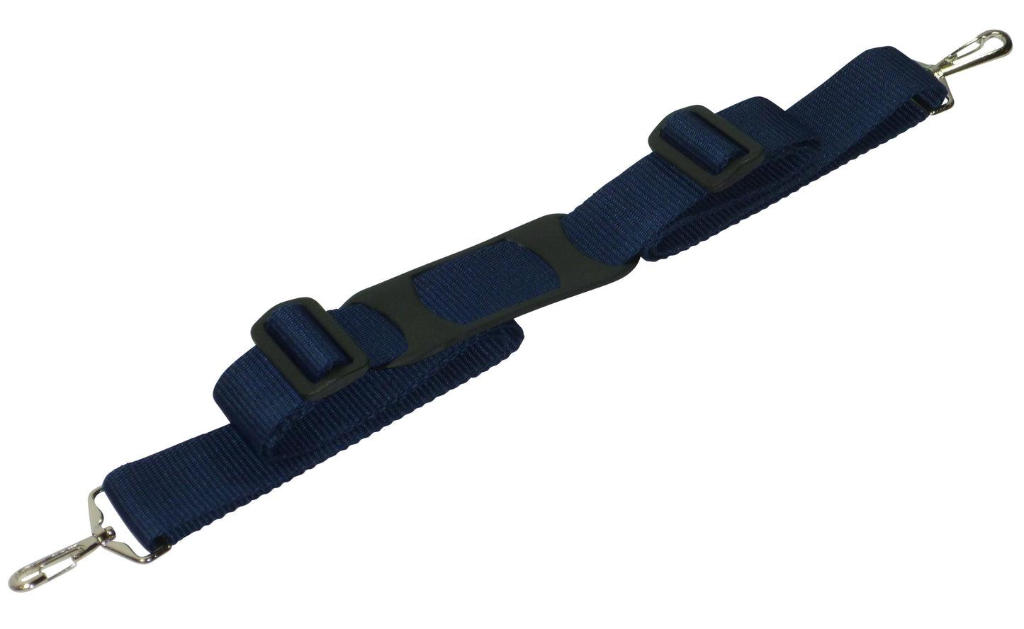 38mm Bag Strap with Metal Buckles and Shoulder Pad, 150cm in navy blue