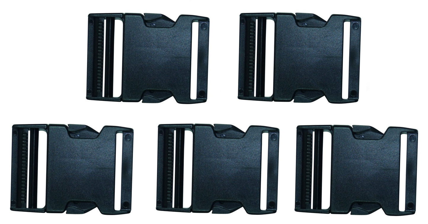 Benristraps 50mm plastic quick release buckle (pack of 5)
