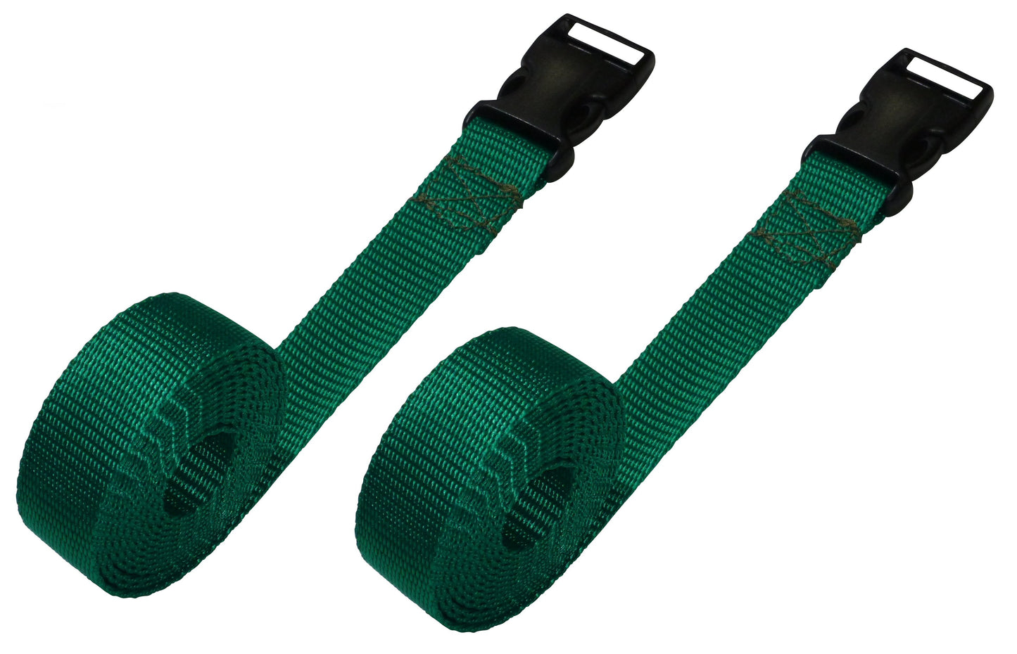 Benristraps 25mm Webbing Strap with Quick Release Buckle (Pair) in emerald