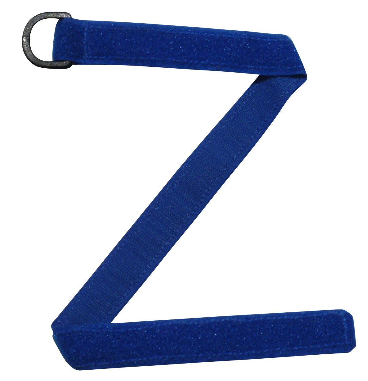 Benristraps 25mm back to back hook & loop strap in blue with D ring (pair)