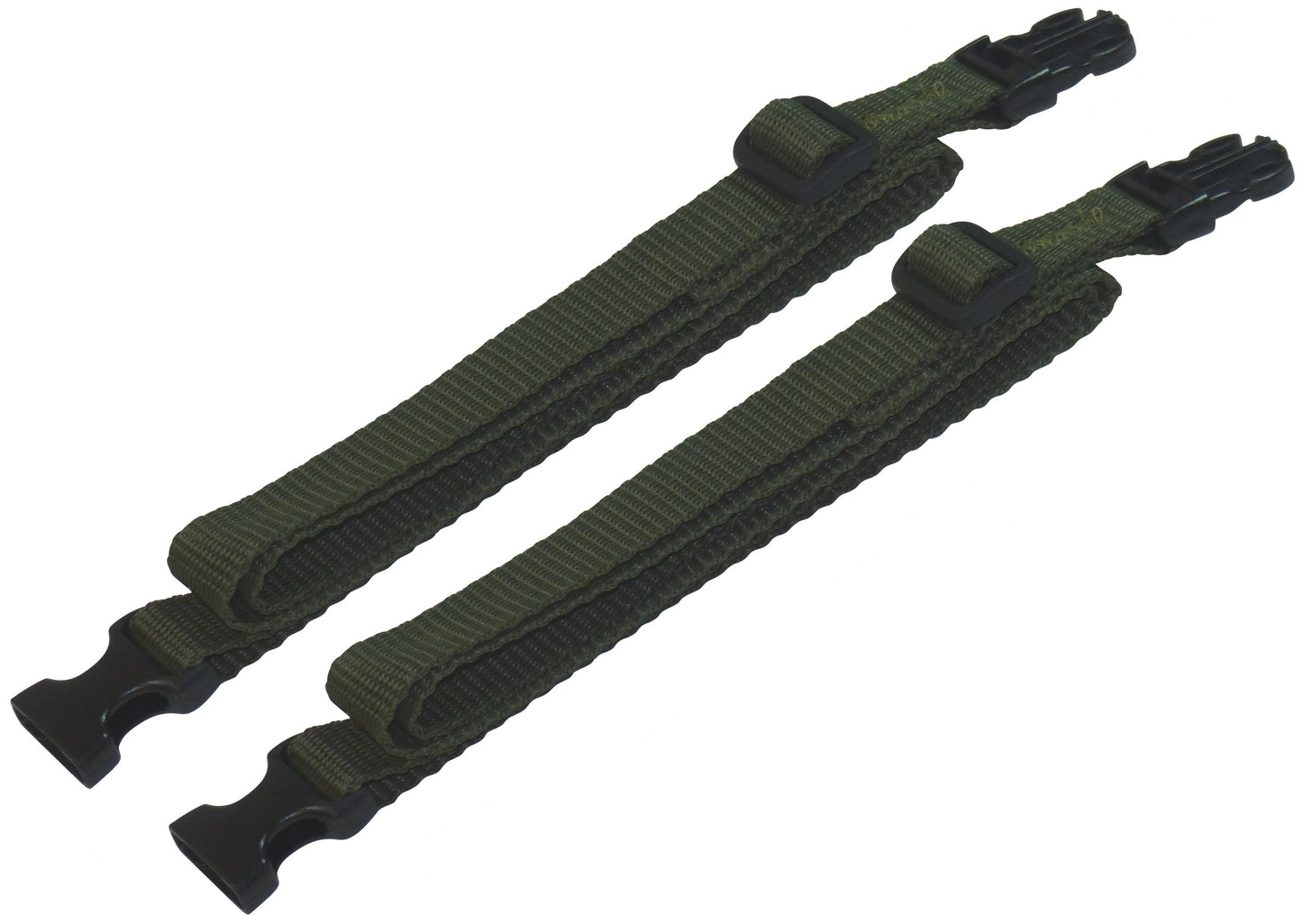 Benristraps 19mm Webbing Strap with Quick Release & Length-Adjusting Buckles (Pair) in olive