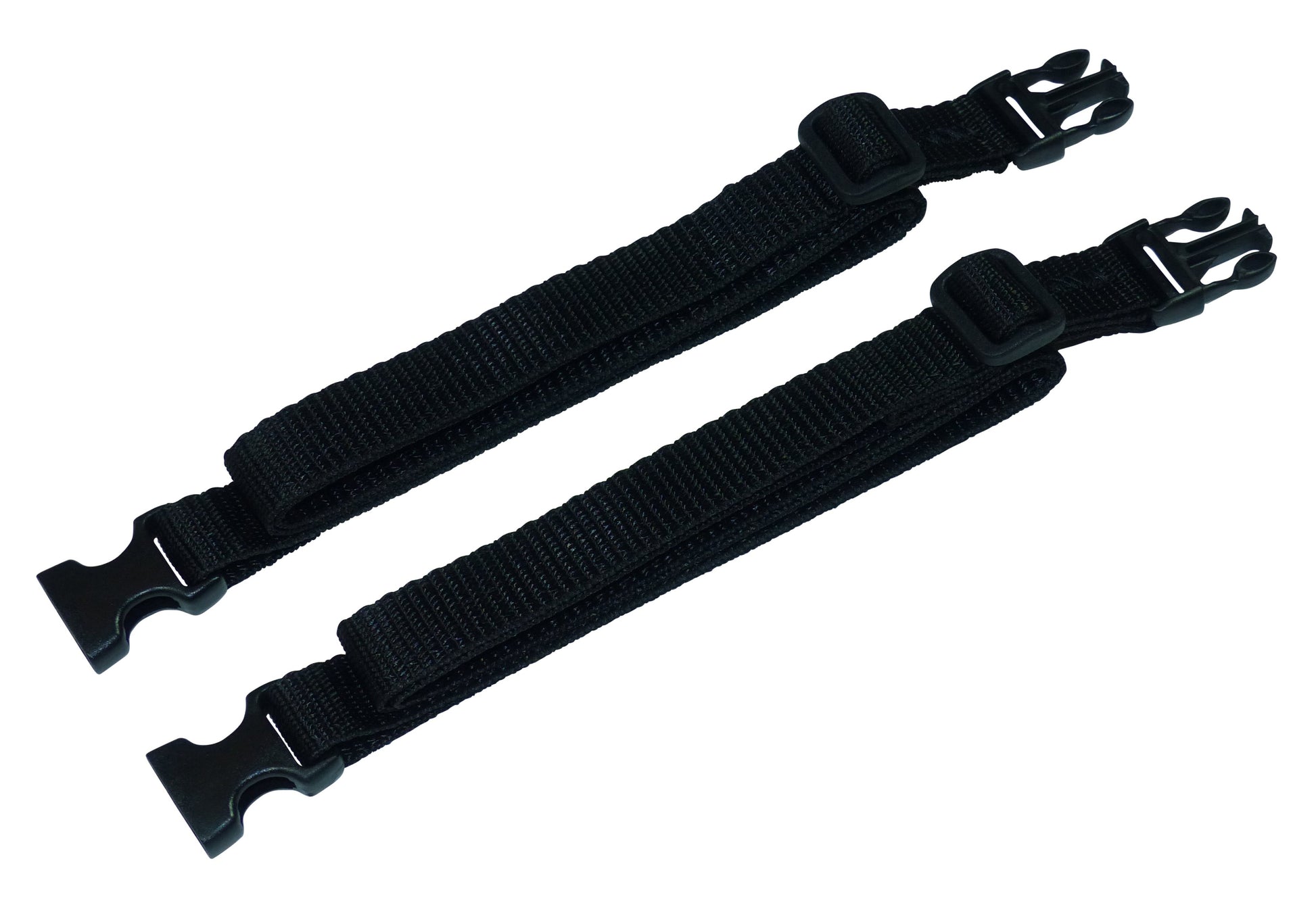 Benristraps 19mm Webbing Strap with Quick Release & Length-Adjusting Buckles (Pair) in black