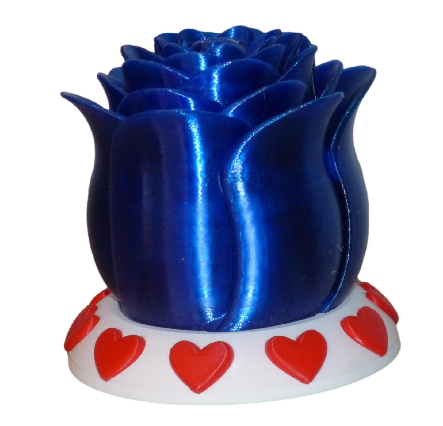 Illuminated Rose with Base and Tealight Ornament Valentine Gift Ornament