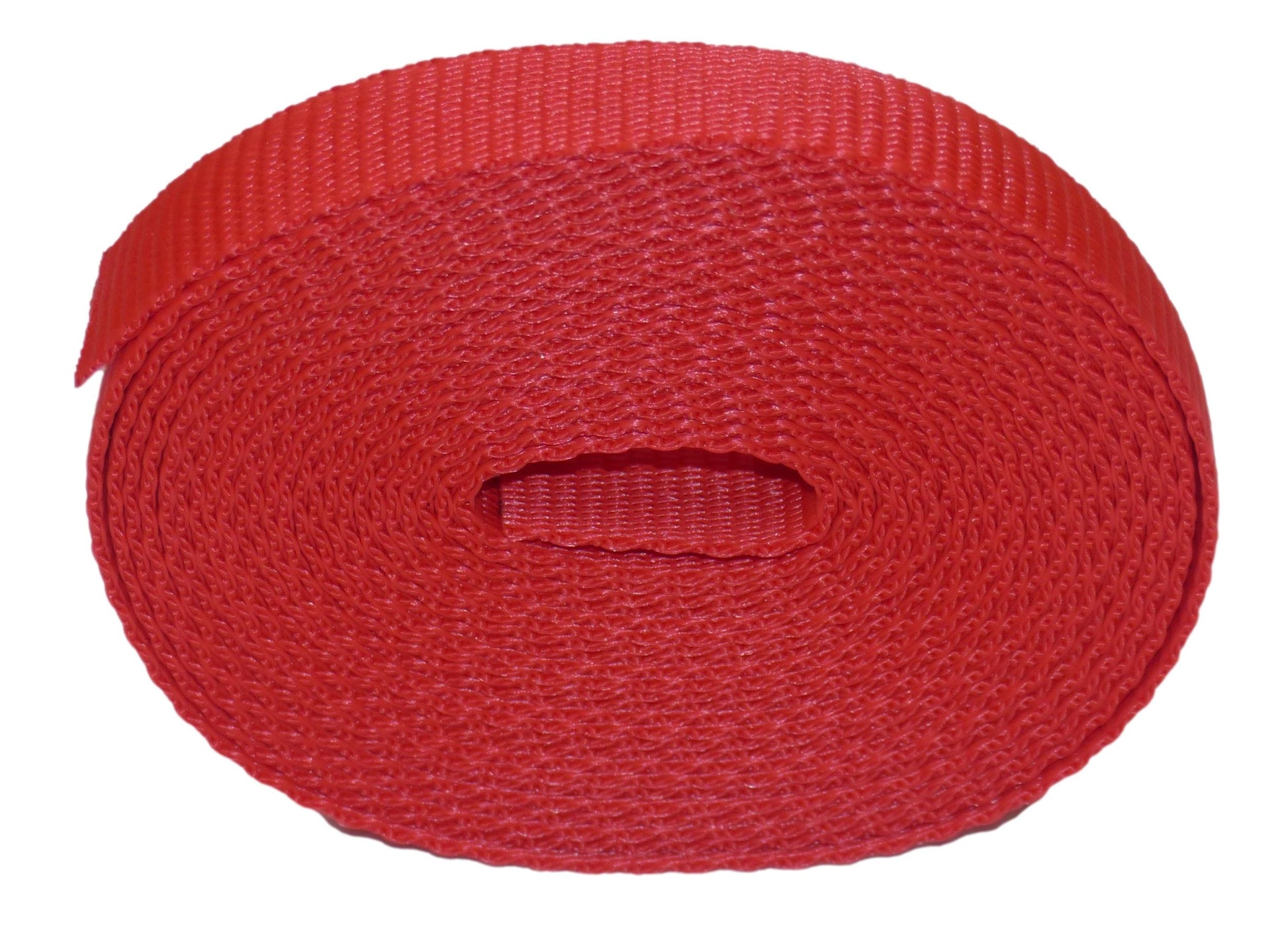 19mm polypropylene webbing in red