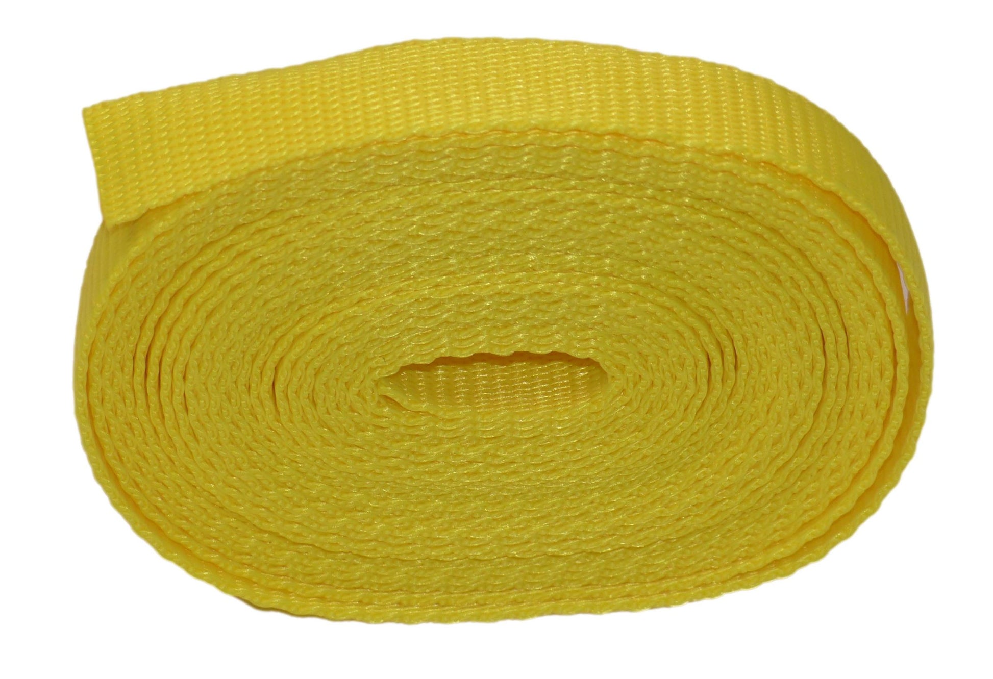19mm polypropylene webbing in yellow
