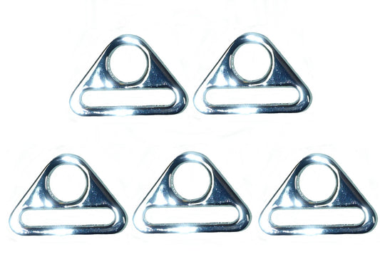 Benristraps 25mm alloy strong triangle with slot and hole (pack of five)