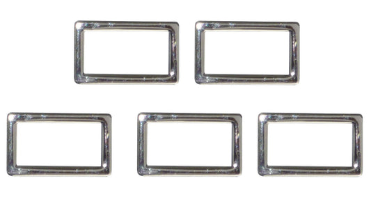 Benristraps 25mm alloy metal square or rectangular ring (pack of 5)
