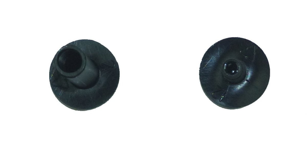 Chicago screws in black plastic (pack of 10)