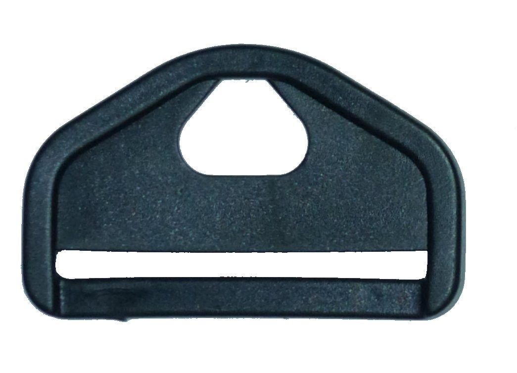 Benristraps 50mm black plastic strong triangle with slot and hole