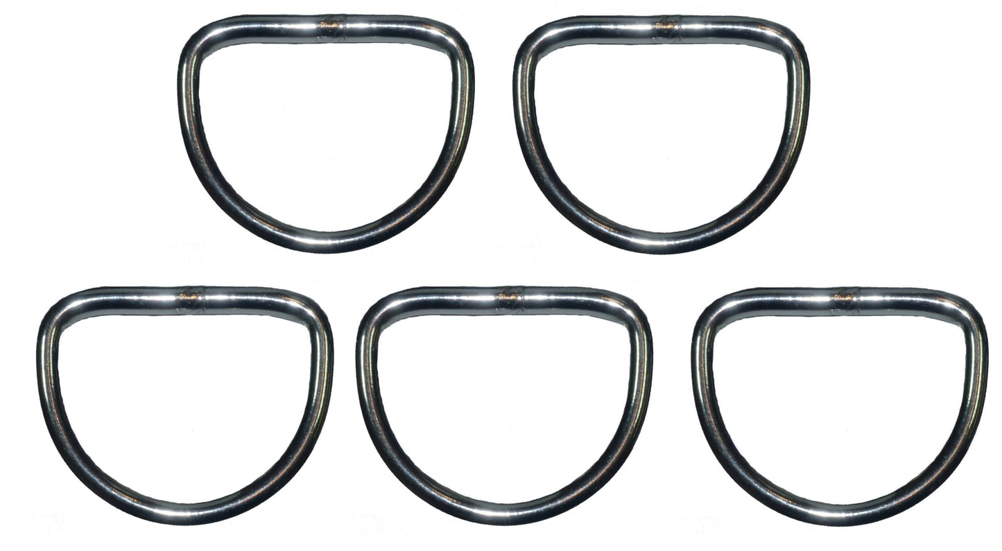 Benristraps 40mm alloy D ring, pack of 5