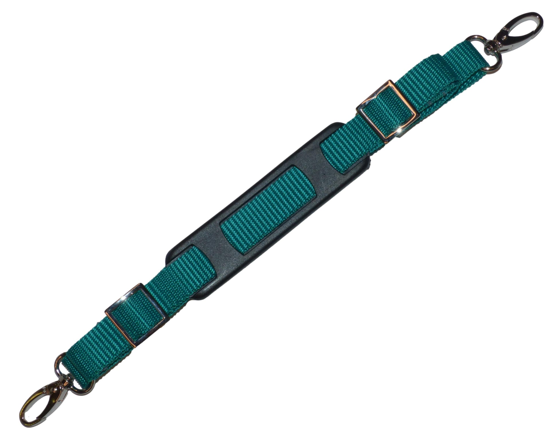 Benristraps 20mm Bag Strap with Metal Buckles and Shoulder Pad, 1 Metre in forest green